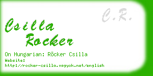 csilla rocker business card